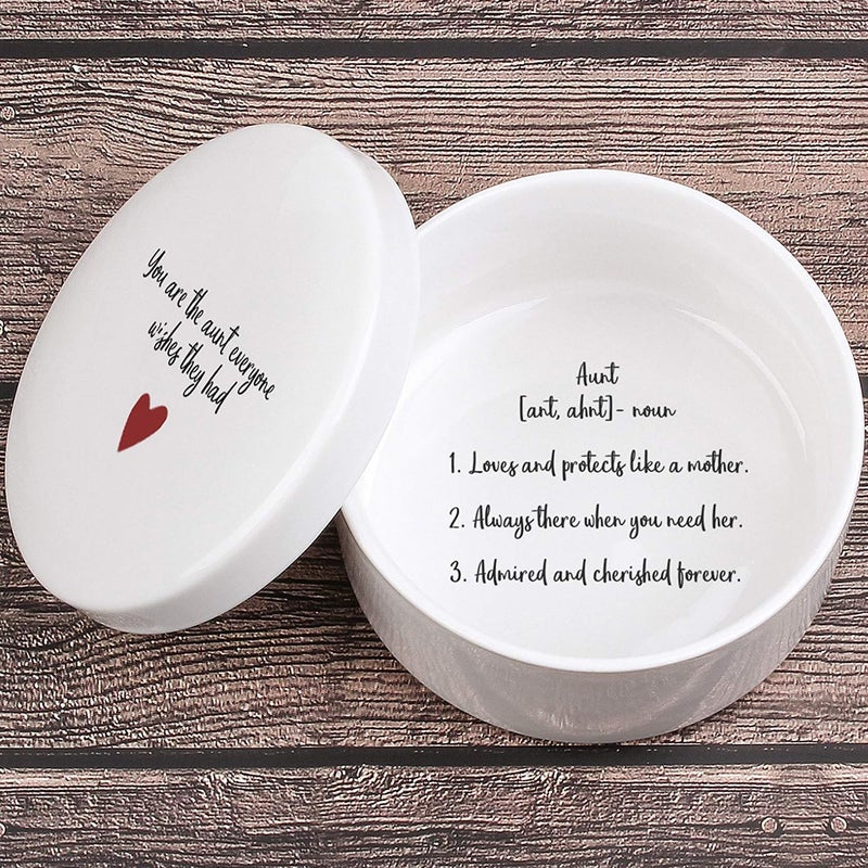 kullder Aunts Gift from Niece and Nephew, Mother's Day from Niece Nephew, Best Aunt Birthday Gift, Gifts for Aunts, Christmas Auntie Birthday Keepsake Box - You are the Aunt that Everyone Wishes They Had - Image 1